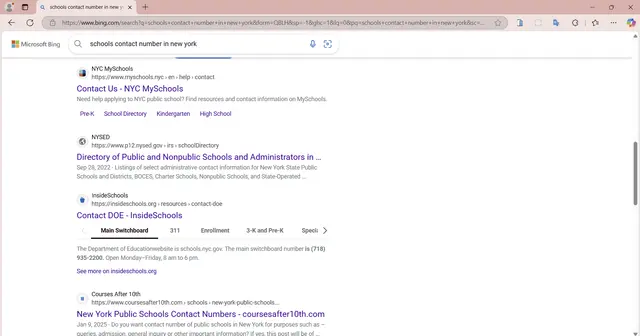 Bing Search Scraper  Result